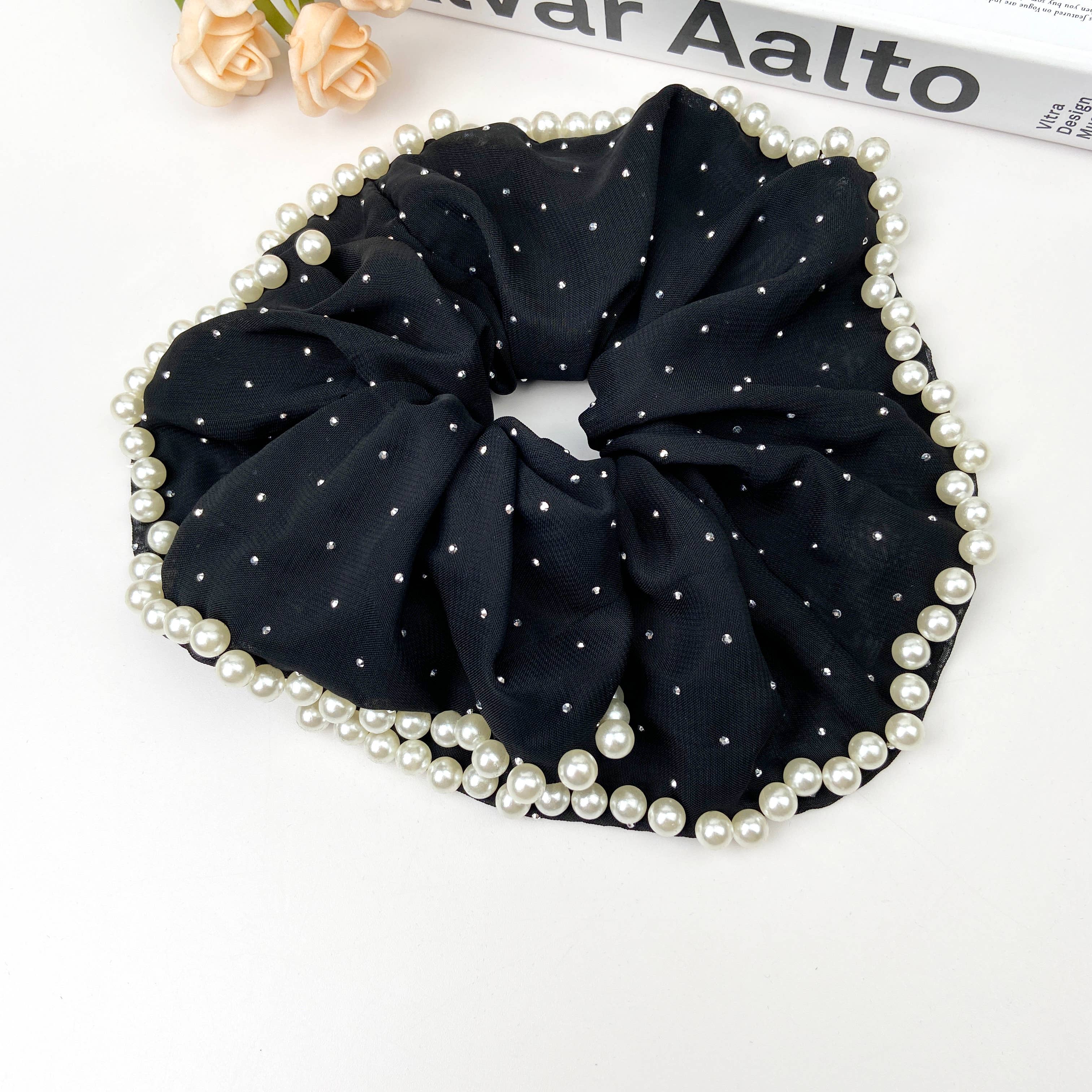 Oversized Bedazzled Scrunchie