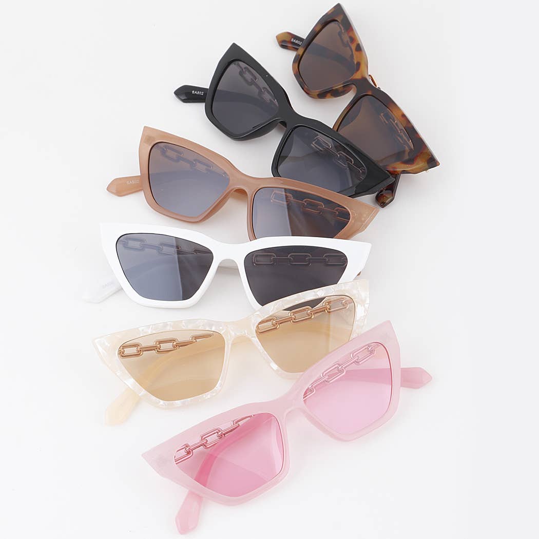 Cateye Chain Sunglasses