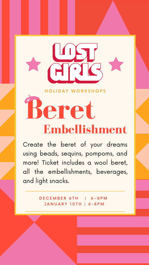 Beret Embellishment Workshop