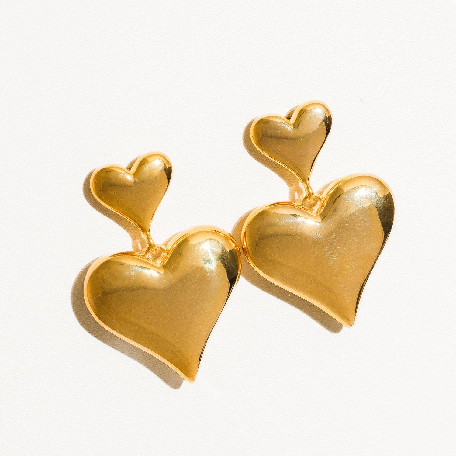 Delphine Two-Piece Heart Earrings