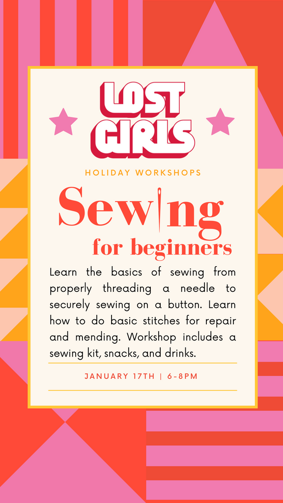 Hand Sewing for Beginners Workshop