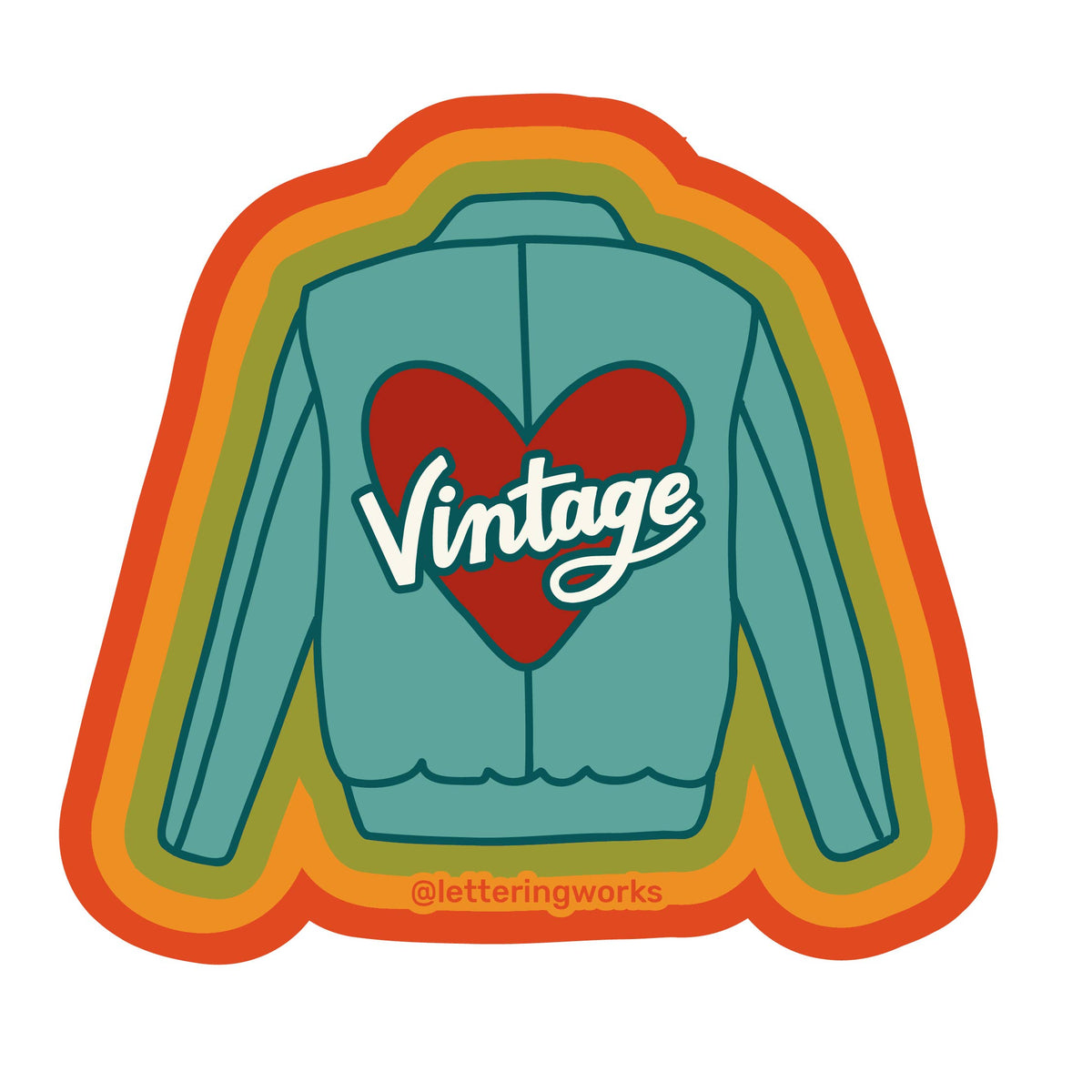 Vintage Jacket Sticker – Lost Girls Vintage