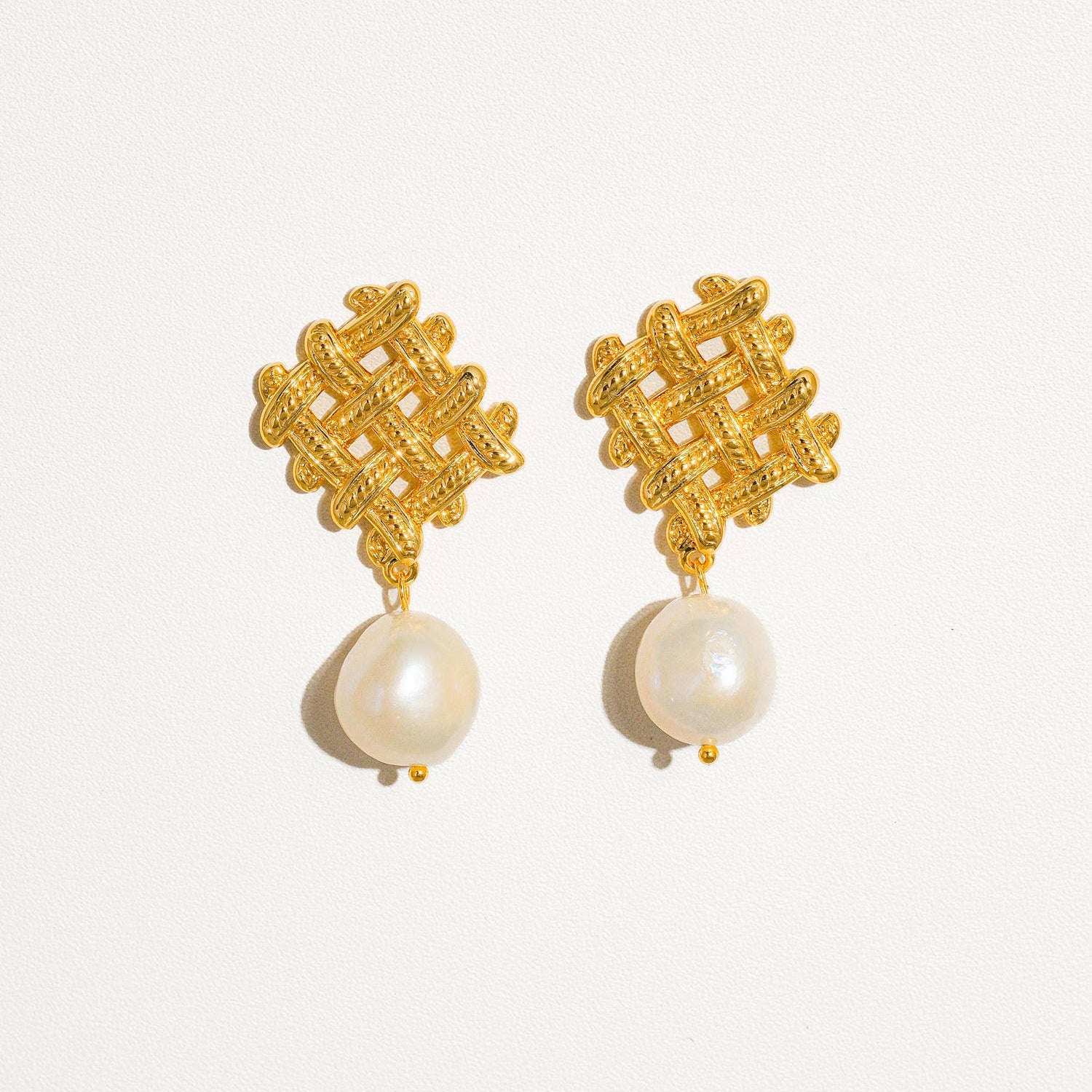Siena Baroque Pearl Dangle Earrings