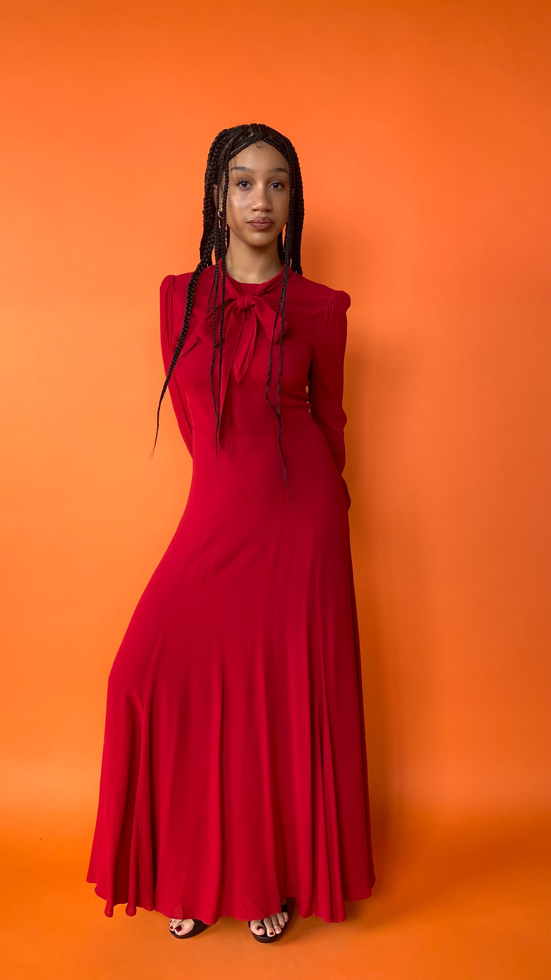 reformation red dress long sleeve Reformation red floral printed long sleeve wrap