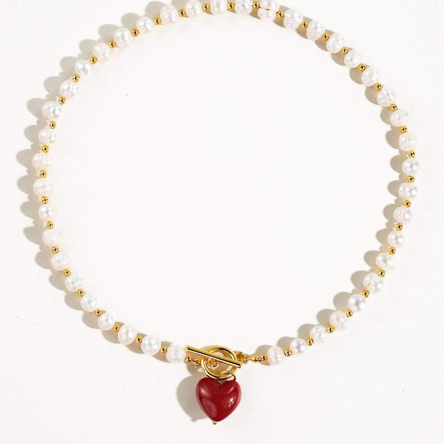 Wren Pearl Heart Necklace