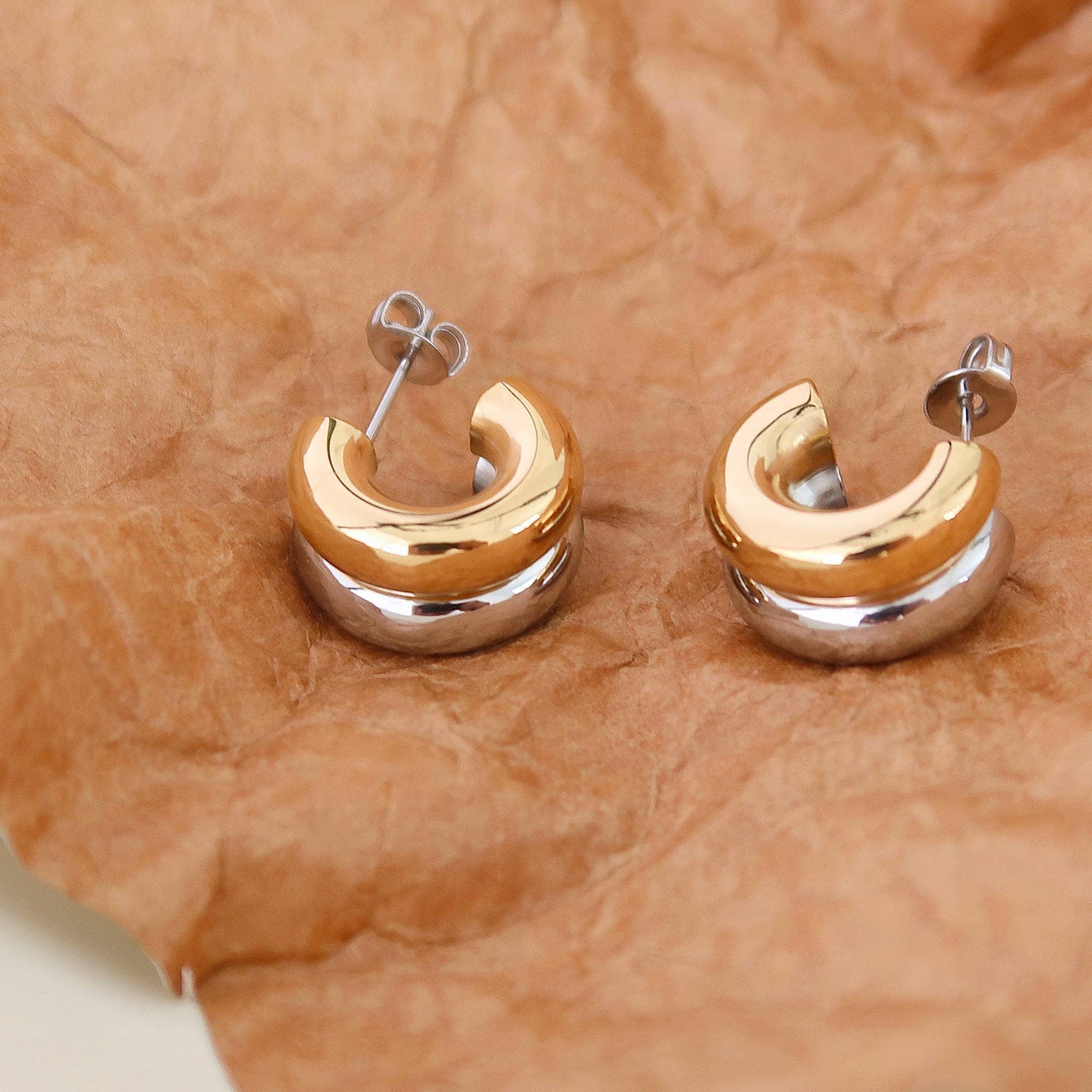 Emma Double C-Hoop Earrings