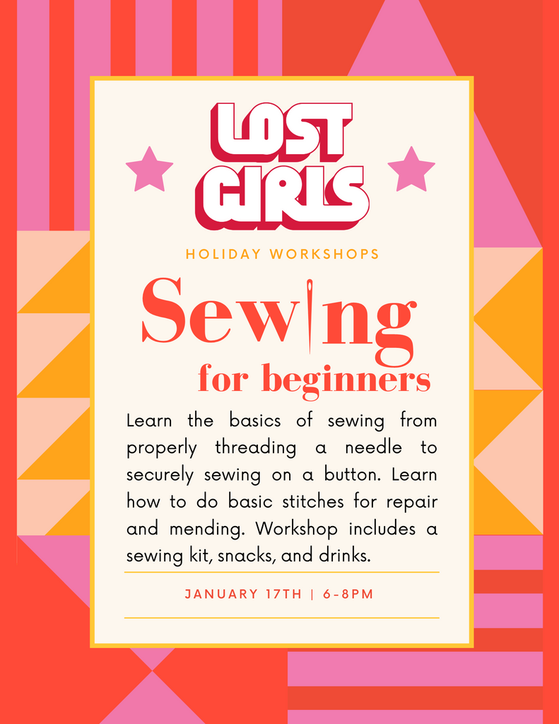 Hand Sewing for Beginners Workshop