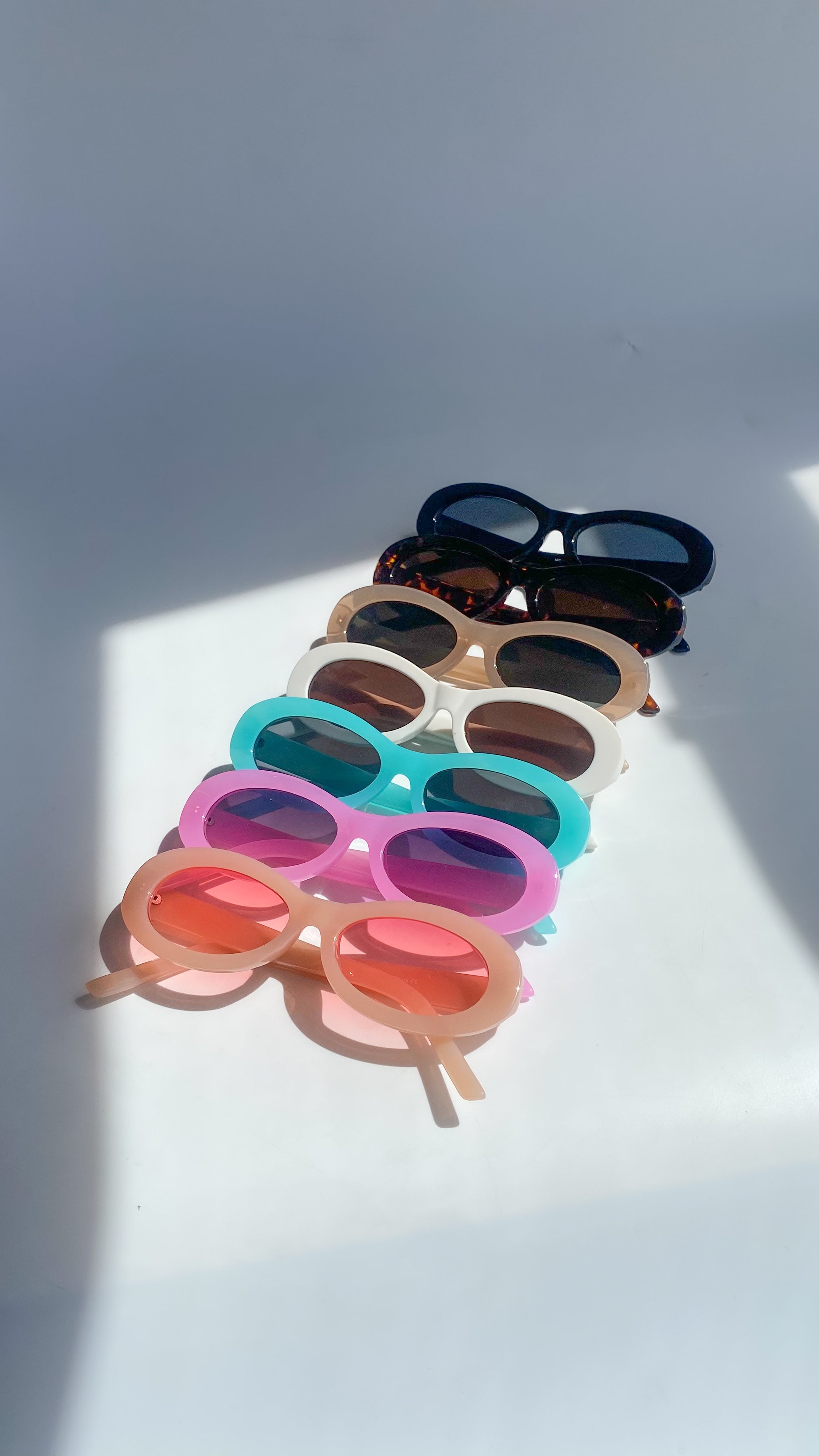 Vintage Oval Sunglasses Women Luxury Brand Designer Small Oval Sun Glasses Retro Black Red Glasses Ladies Goggle - Tulande Online