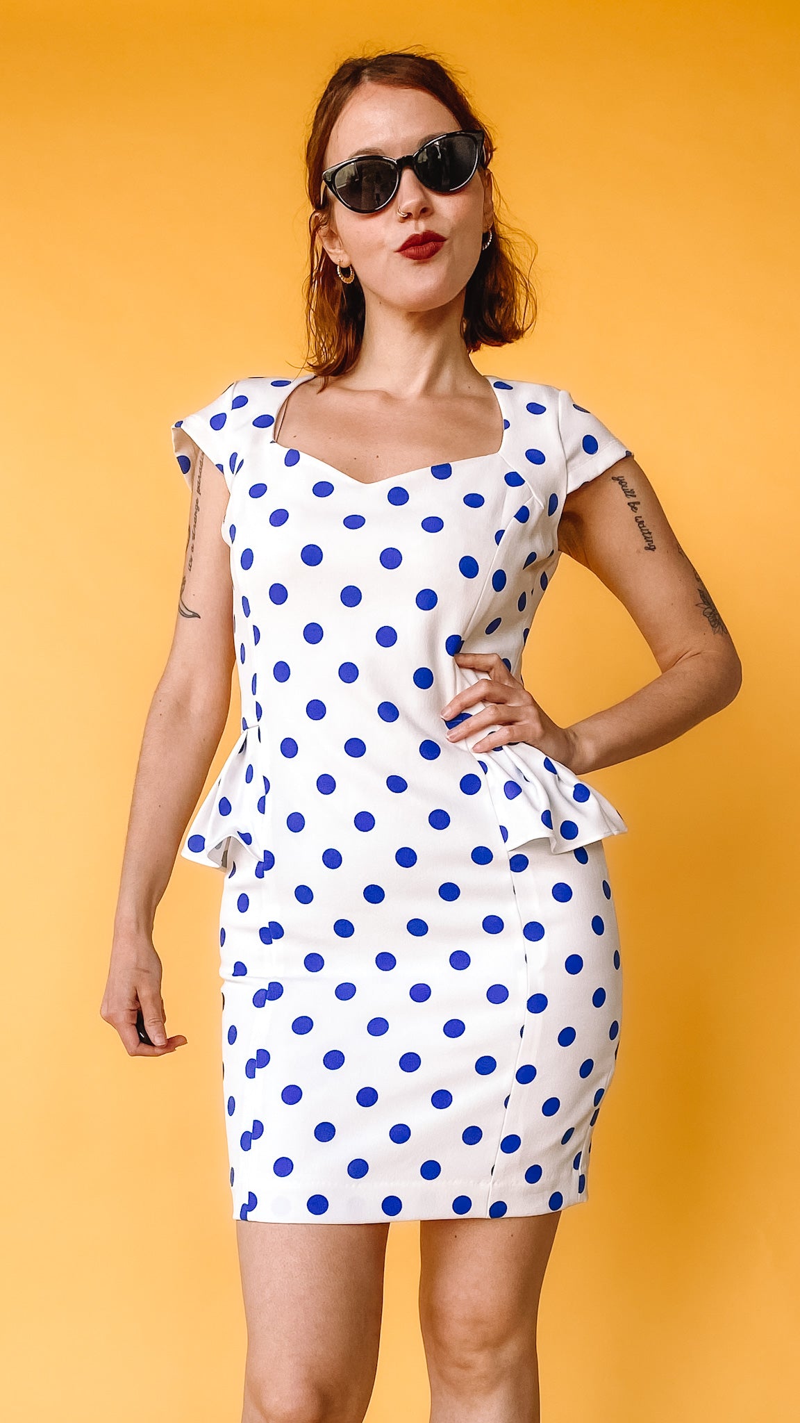 Betsey johnson polka on sale dot wrap dress