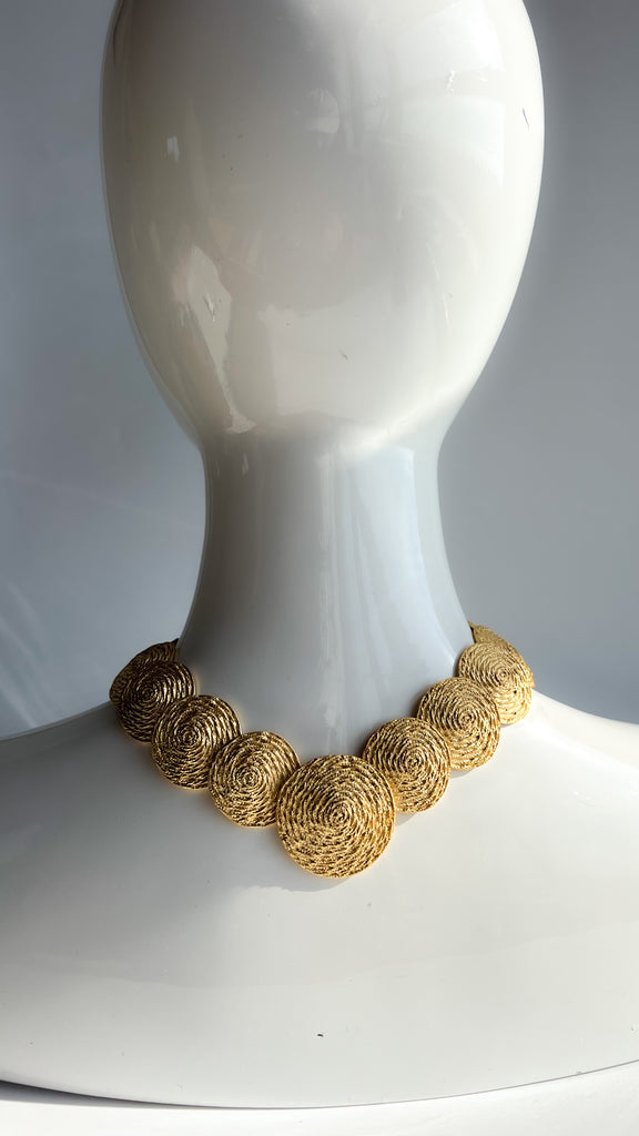 Vintage Gold Sunset Necklace