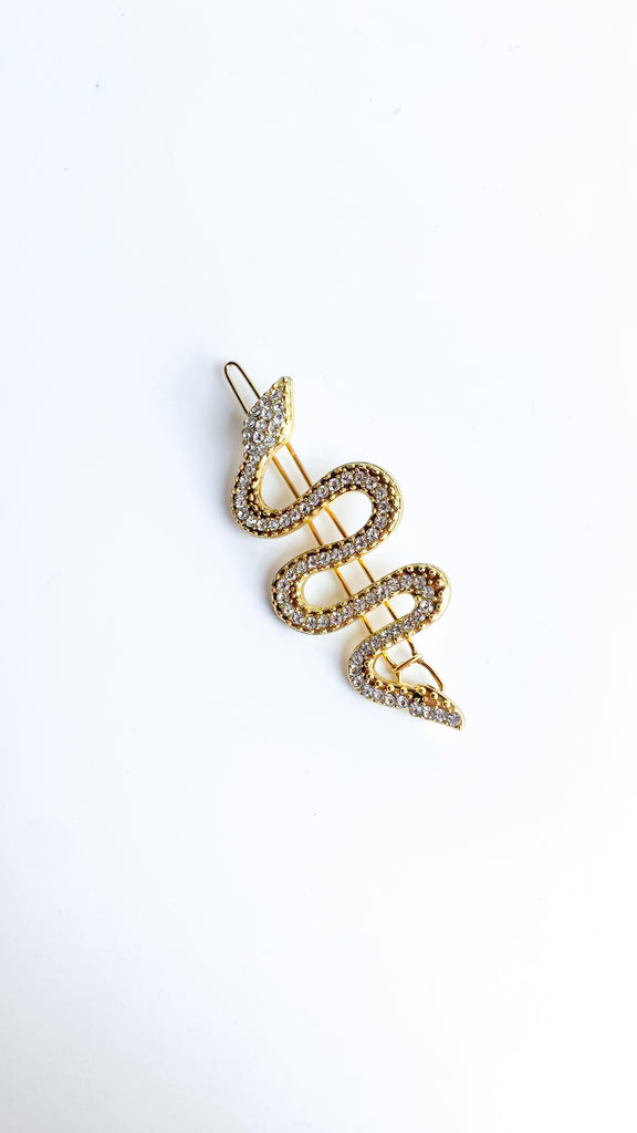 Gold Snake Hair Clip