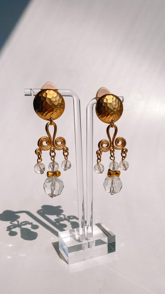 Vintage Ornate Chandelier Earrings