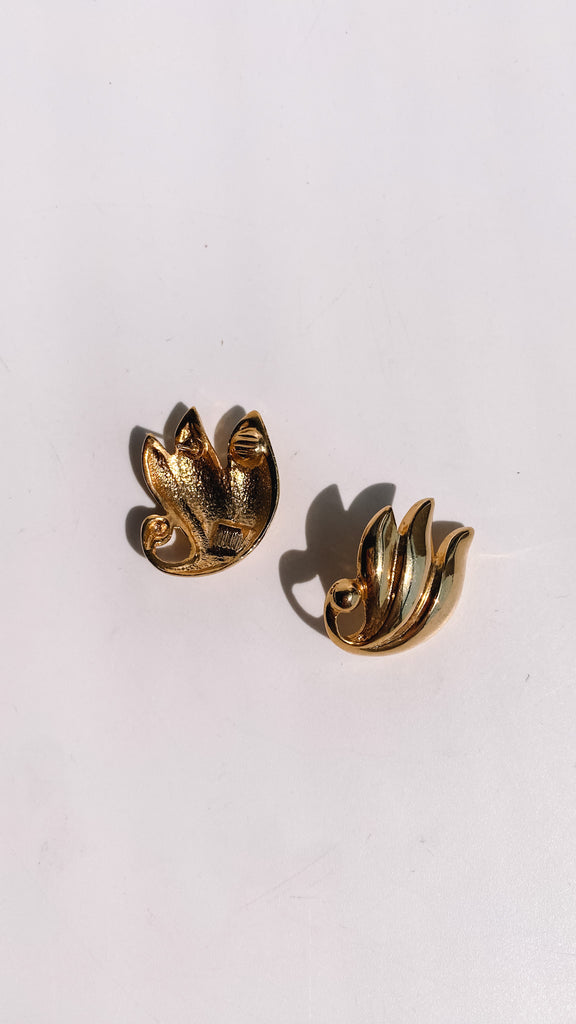 Vintage Gold Filigree Earrings