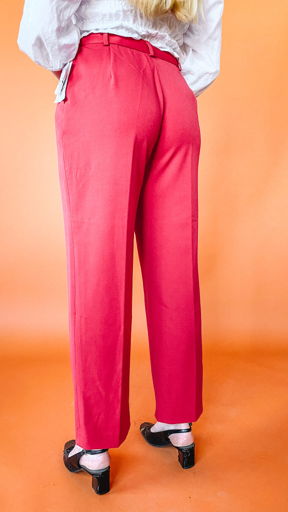 1980s Classic Red Trousers, sz. M