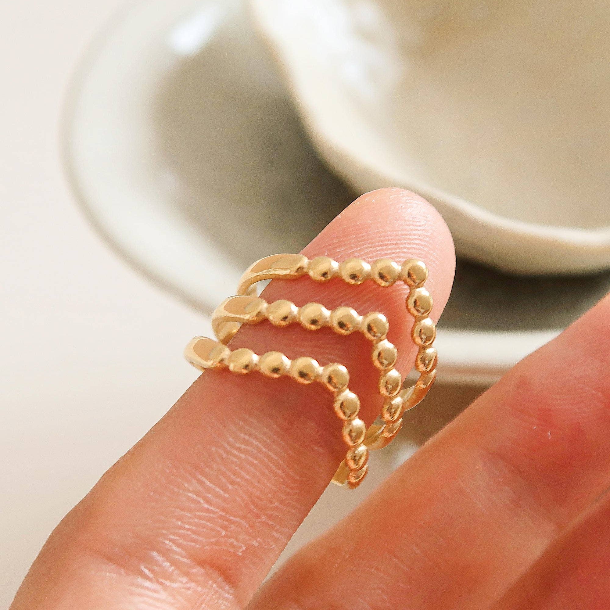 Iliad Gold Adjustable Ring