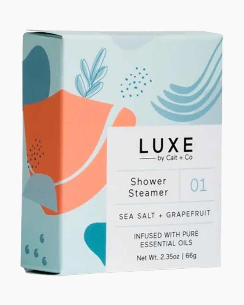Luxe Sea Salt + Grapefruit Shower Steamer Fizzy Bomb
