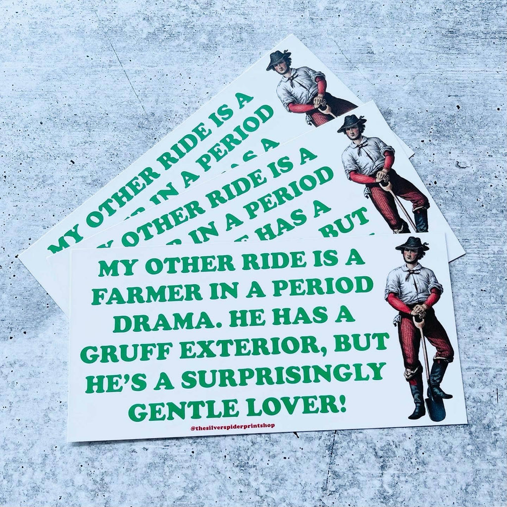 "My other ride is a farmer" Bumper Sticker