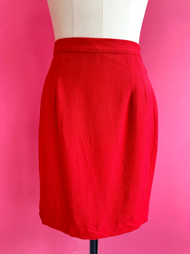 1980s Red Skirt sz.S