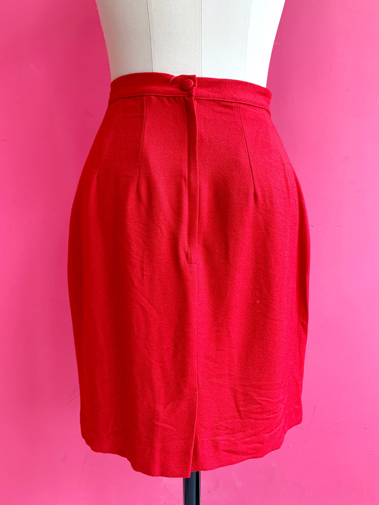 1980s Red Skirt sz.S