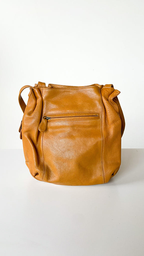 1970s Brown Vegan Leather Satchel Bag