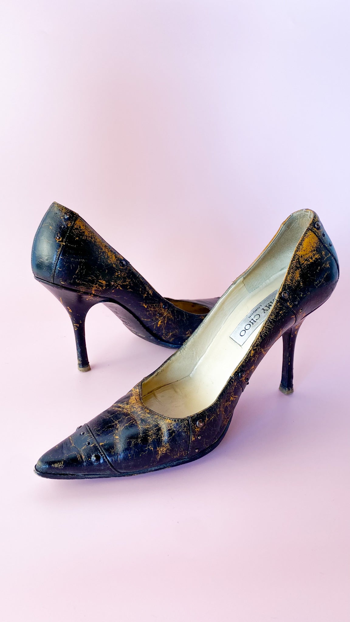 Look for Less: Jimmy Choo Tia Swarovsky High Heel Pumps