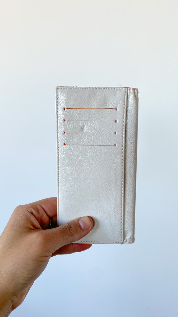 Vintage Cream faux Leather Wallet