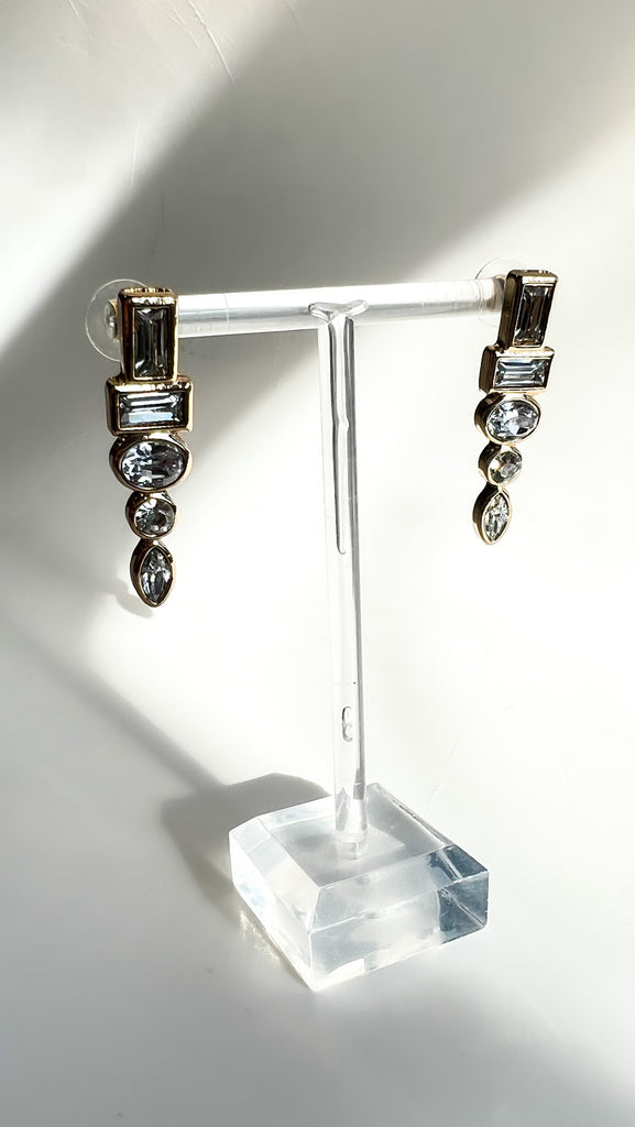 Bejeweled Stacked Rhinestone Earring