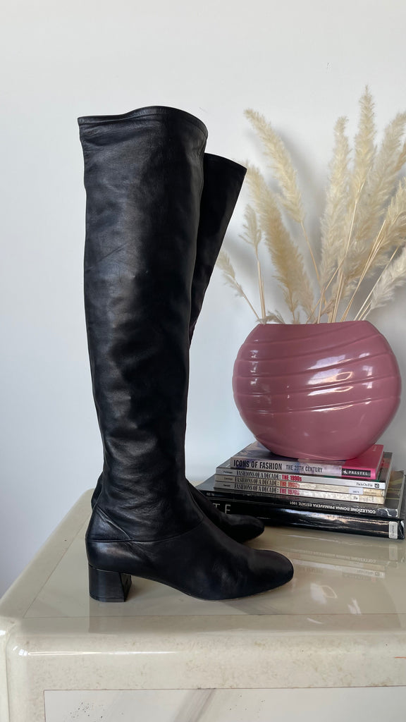 Secondhand Designer Céline Over The Knee Boots, Sz. 8