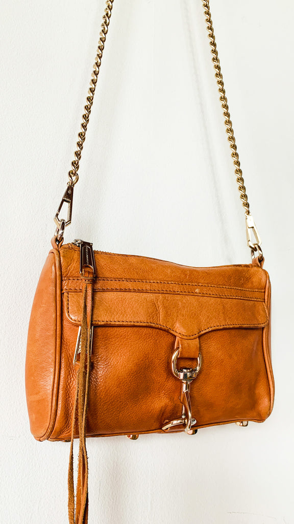 Contemporary Brown Leather Satchel Bag