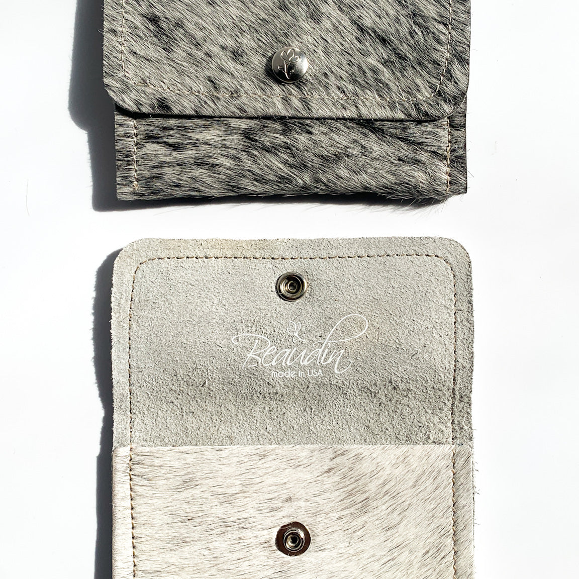 Small Cowhide & Leather Wallet