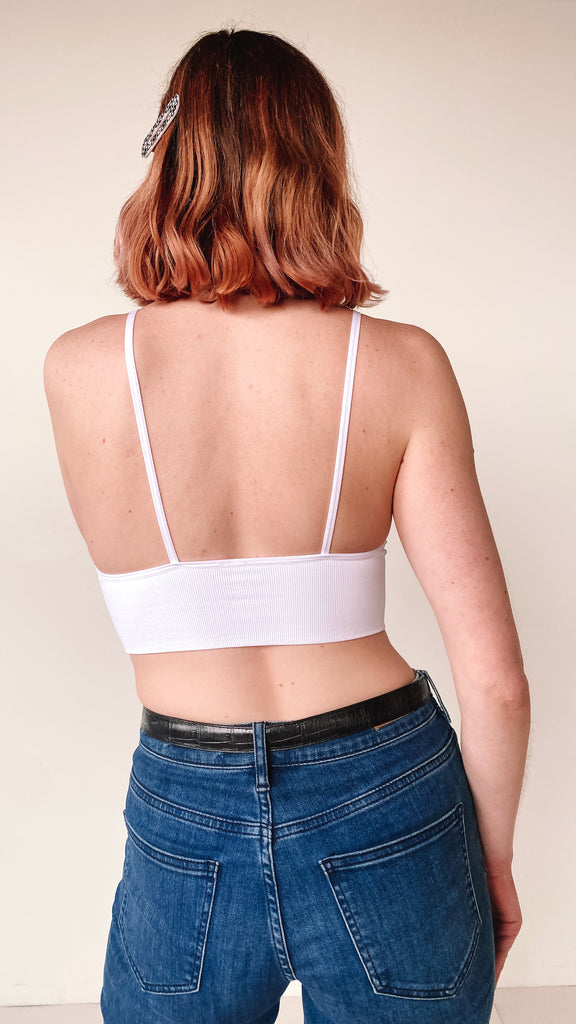 Ribbed Seamless Triangle Bralette