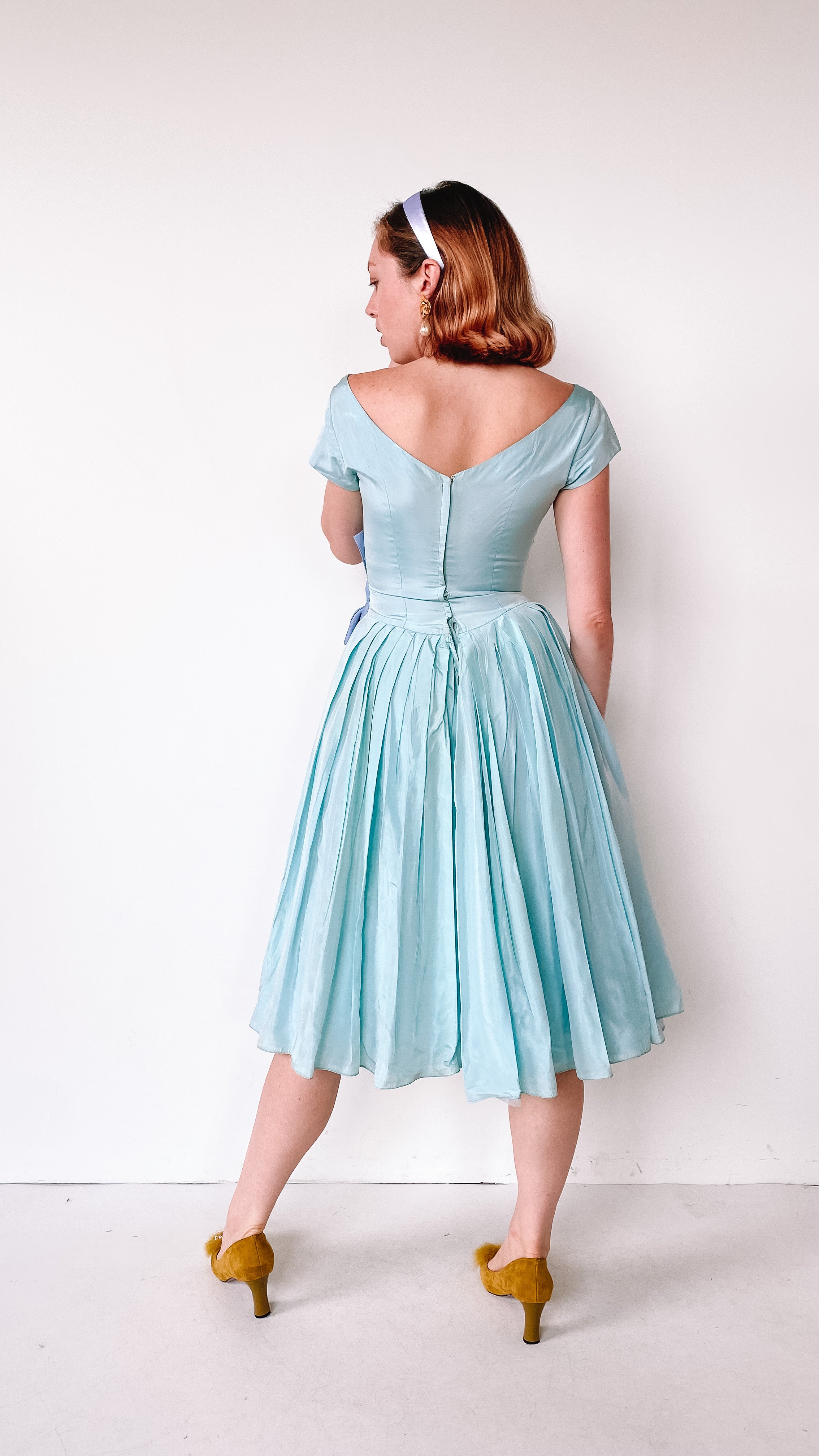 Ice Blue Tea Dress