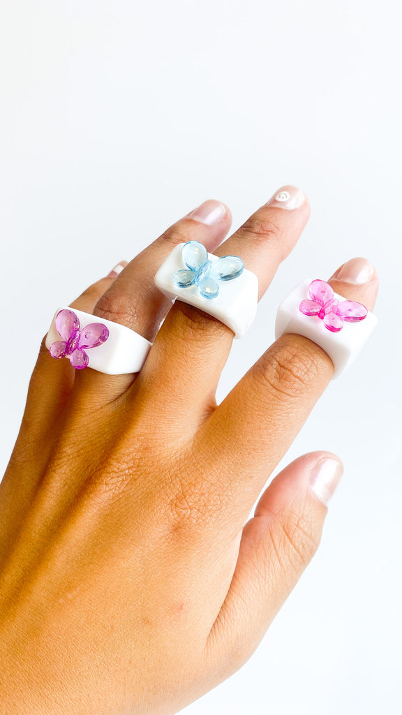 Butterfly Acrylic Ring