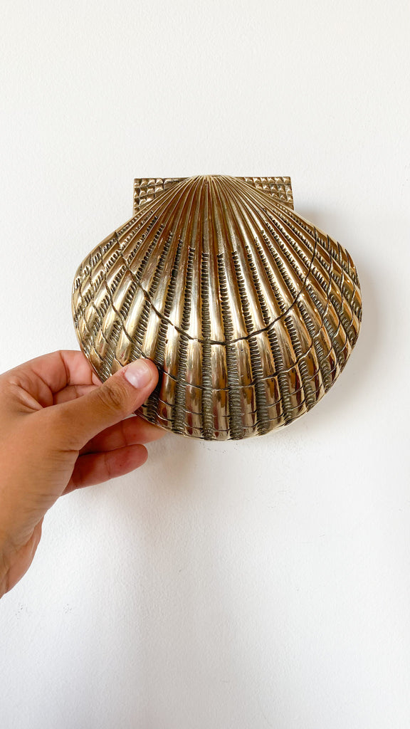Vintage Brass Shell Door Knocker
