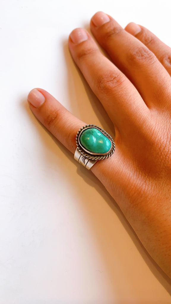 Vintage Sterling and Turquoise rings