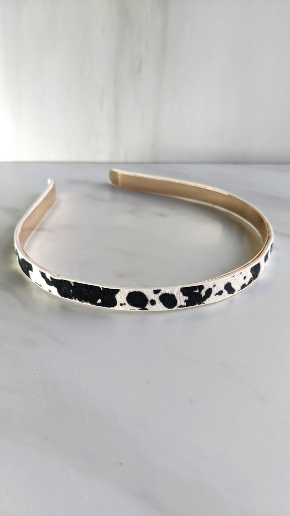 Horsehair animal print headband