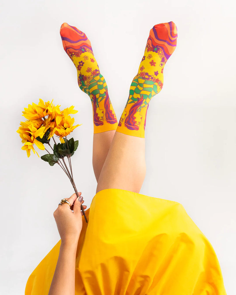 '70s Psychedelic Ankle Sock