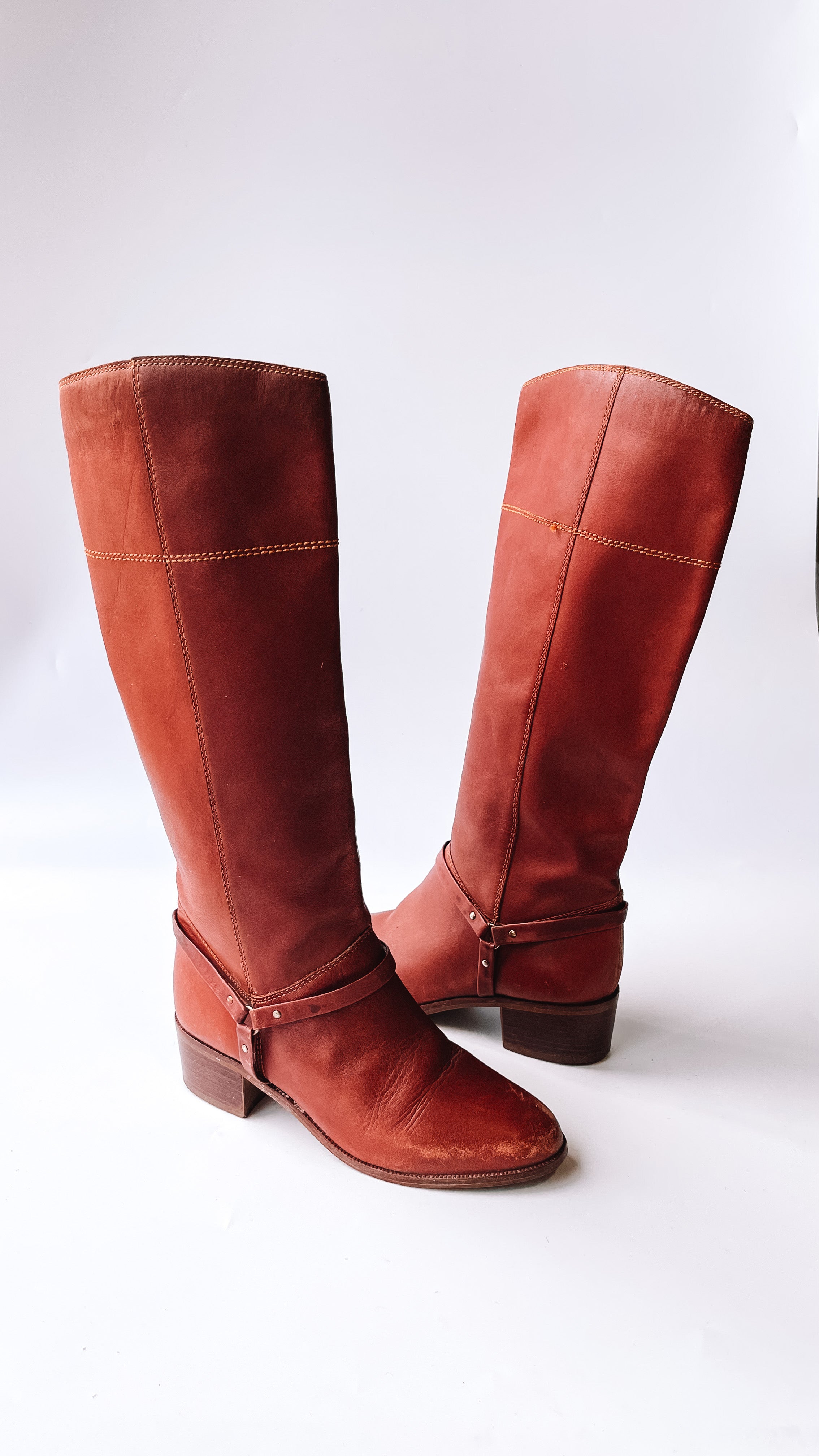 Cognac colored riding boots hotsell