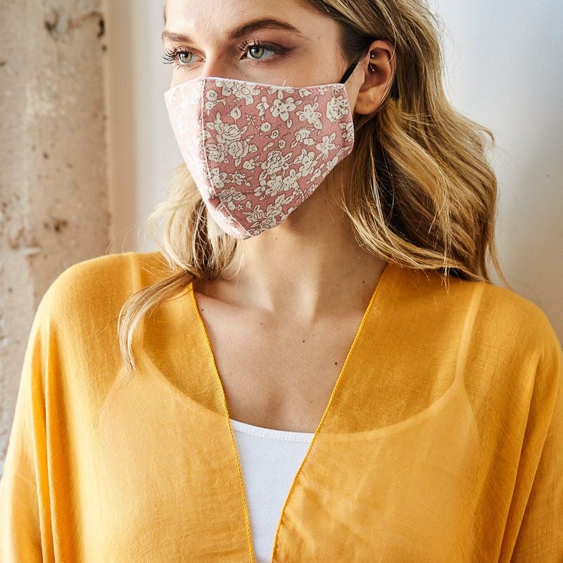 Floral Reusable Cloth Face Mask