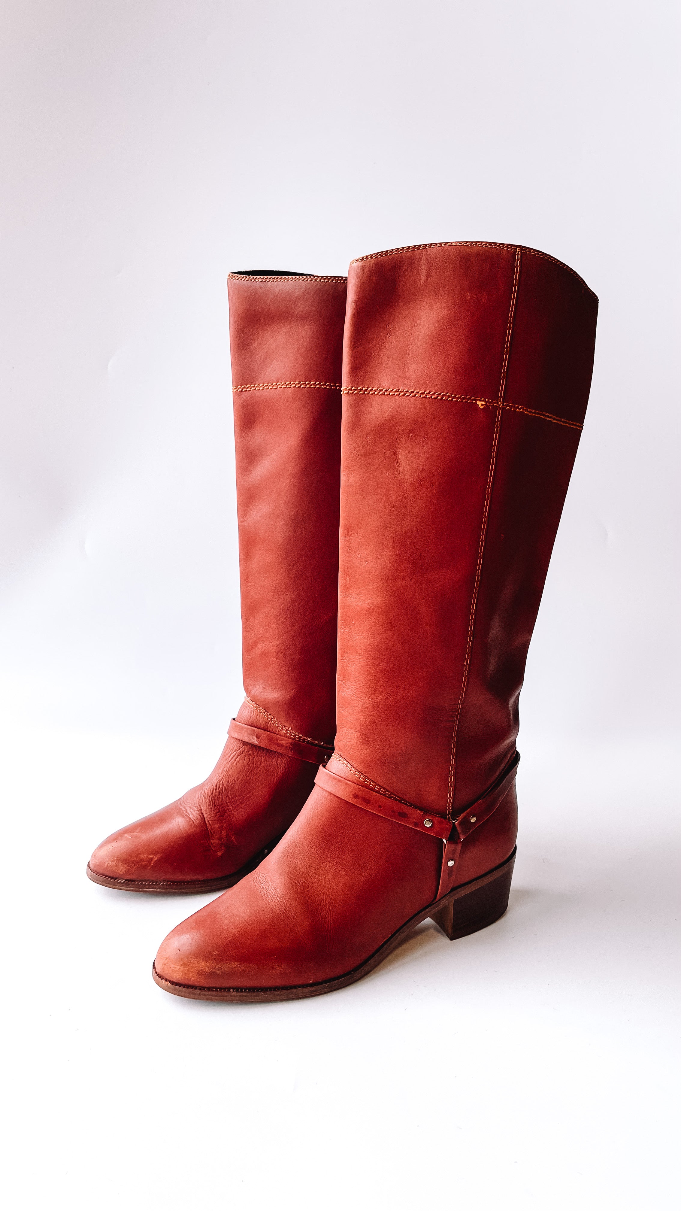 Vintage leather hot sale riding boots